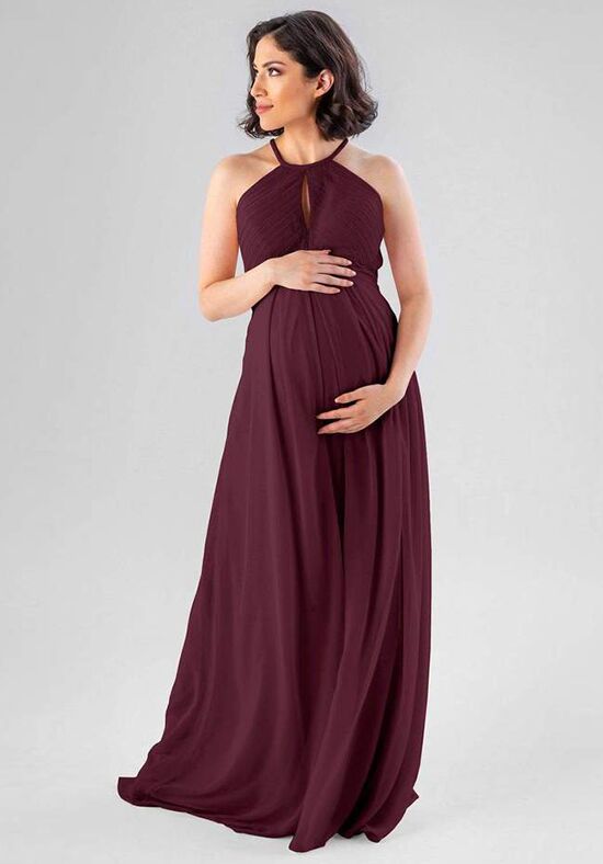 Kennedy Blue Lacey Halter Bridesmaid Dress - 1