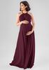 Kennedy Blue Lacey Halter Bridesmaid Dress - thumbnail - 1