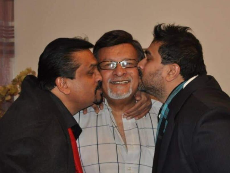 Picture of Ajay and Amrit with their Achan