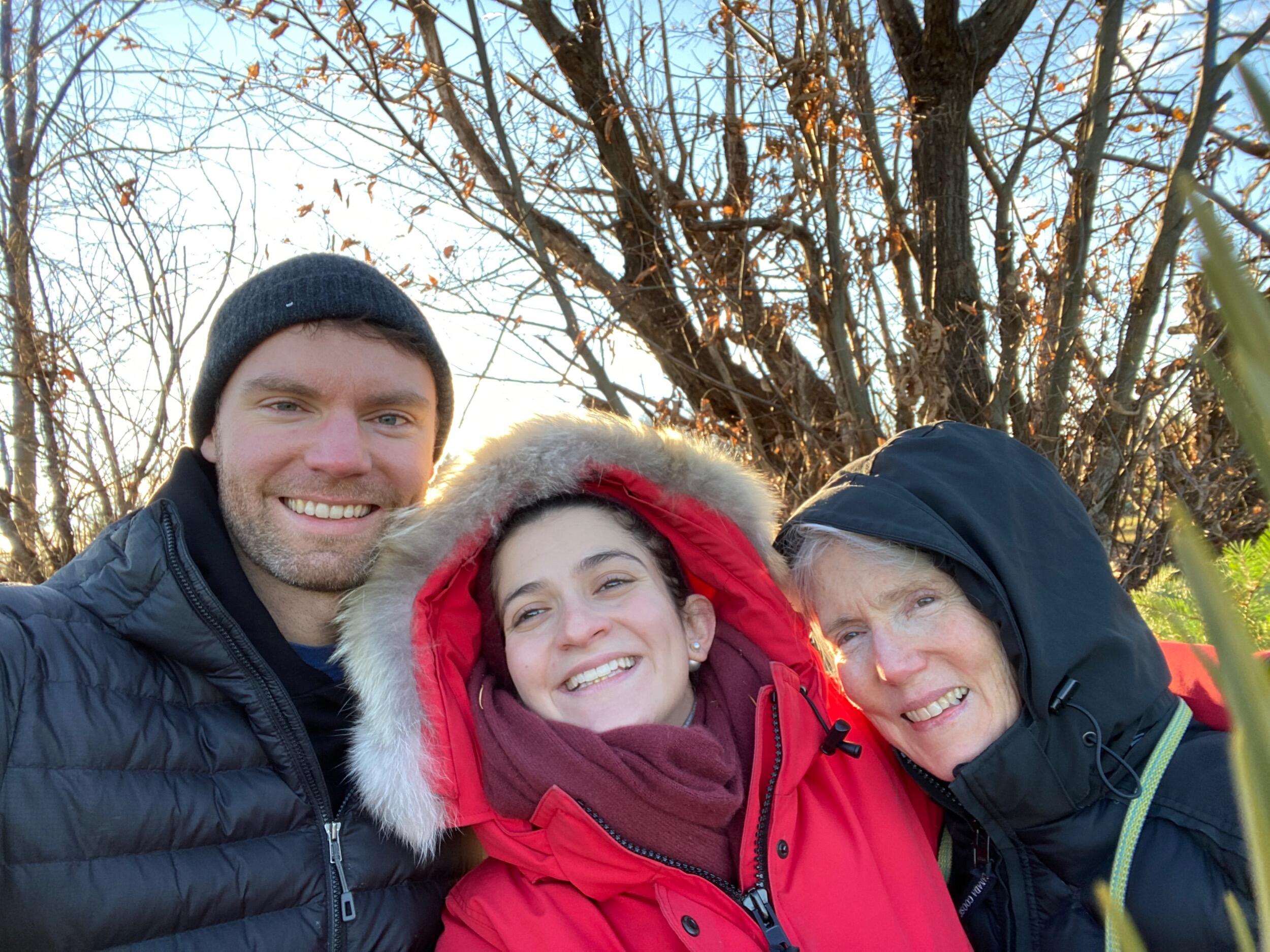 Cutting down our Christmas tree!