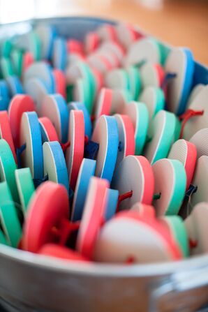 Beachy Flipflop Wedding Favors