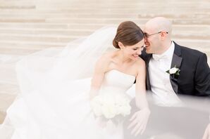 Bride and Groom at Classy Washington, D.C. Wedding
