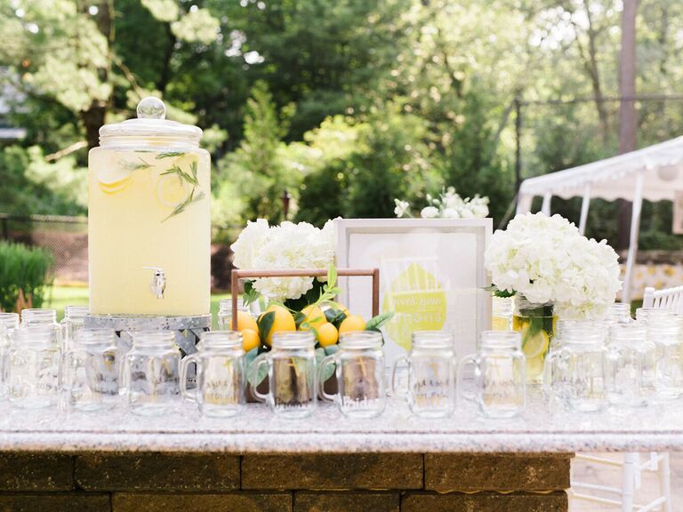 wedding drink ideas lemon drop