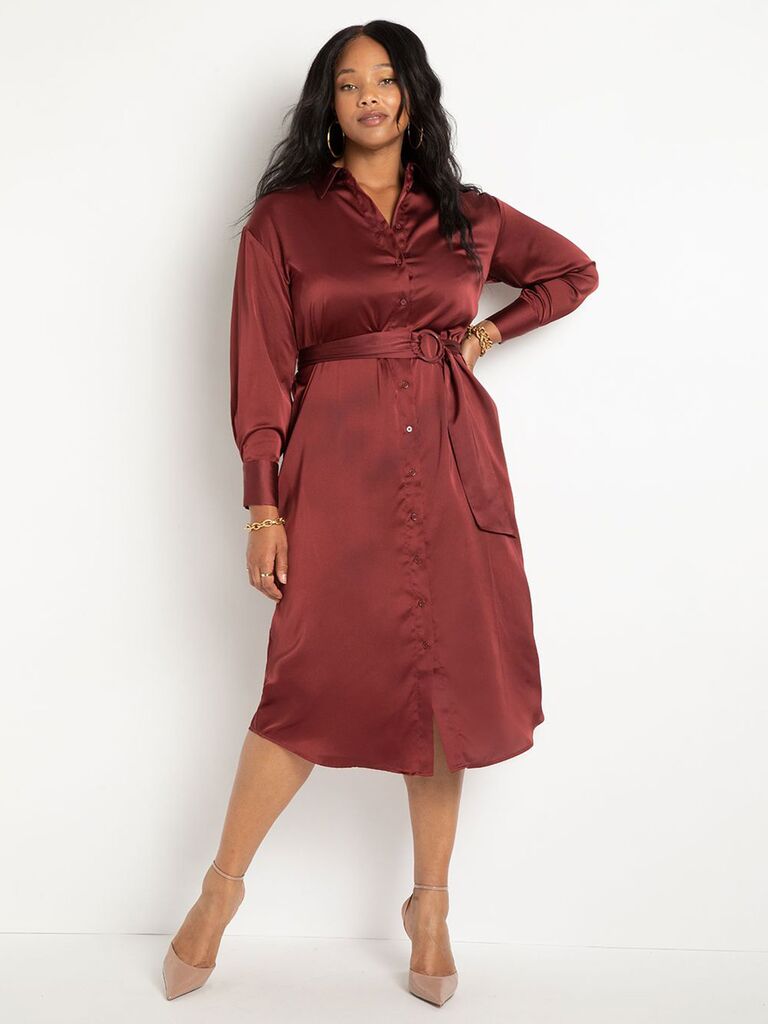 business casual shirt dress