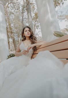 Essense of Australia D3502 Fit-and-Flare Wedding Dress