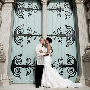 Asymmetric White Gown