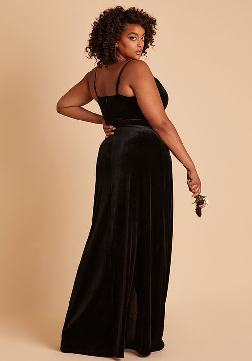 Birdy Grey Ash Dress in Velvet Black Bridesmaid Dress - 6
