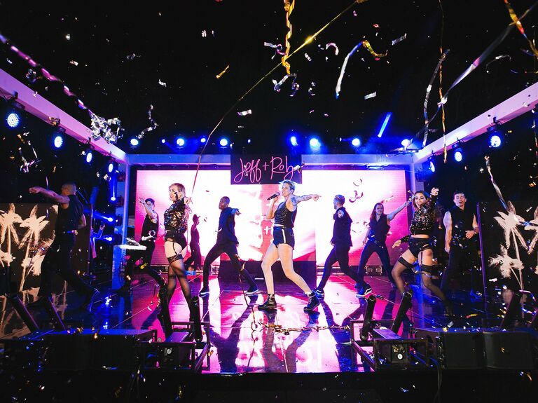 2023 wedding reception trend live singers and dancers performing at wedding reception