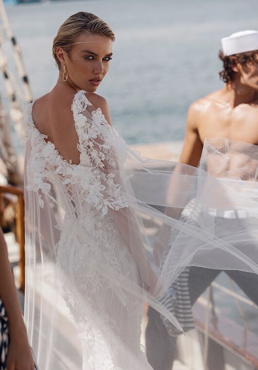 Amalfi Passion collection by Ricca Sposa Martina 24-002 Fit-and-Flare Wedding Dress - 4