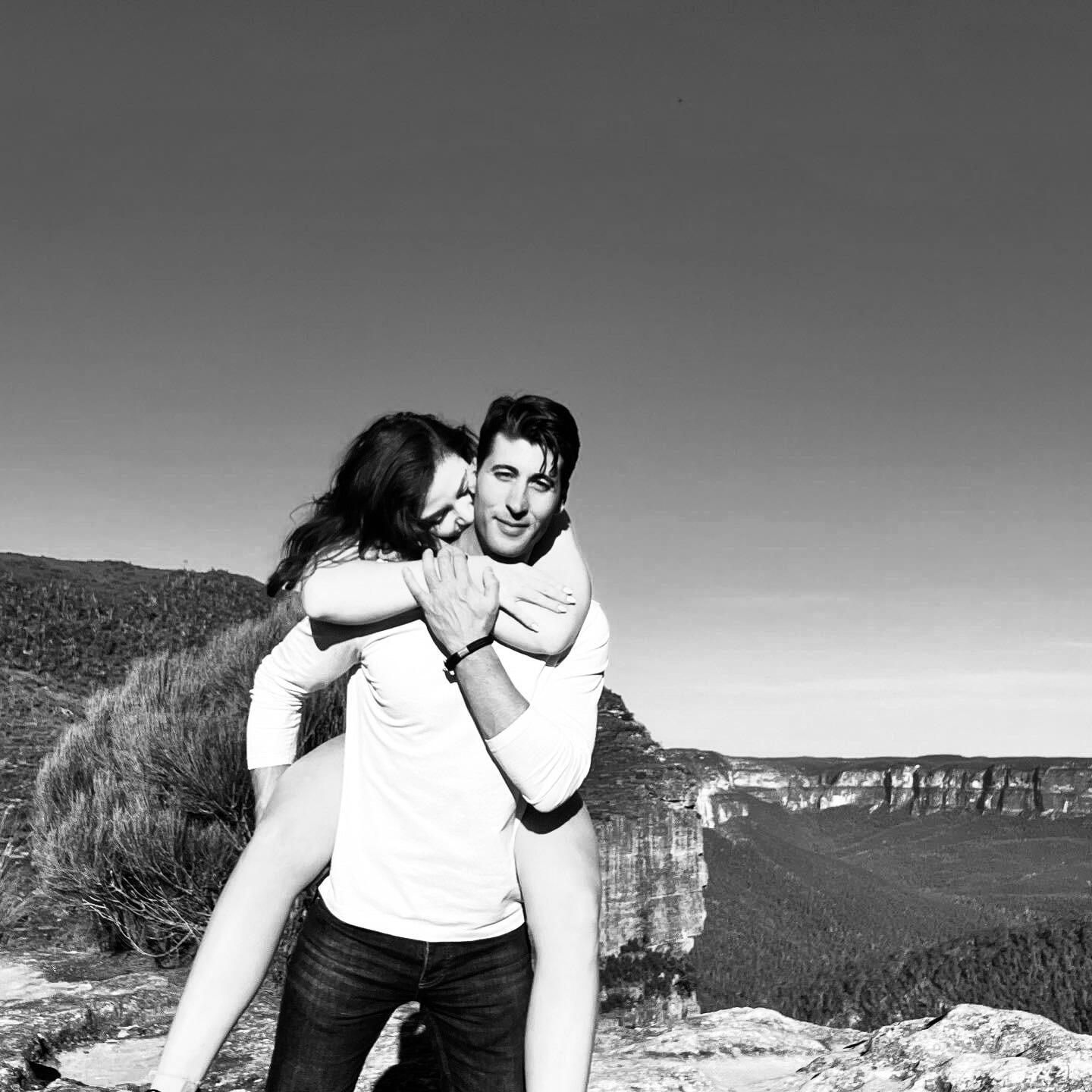Max took Josie to look at caves in the Blue Mountains  -  Sydney