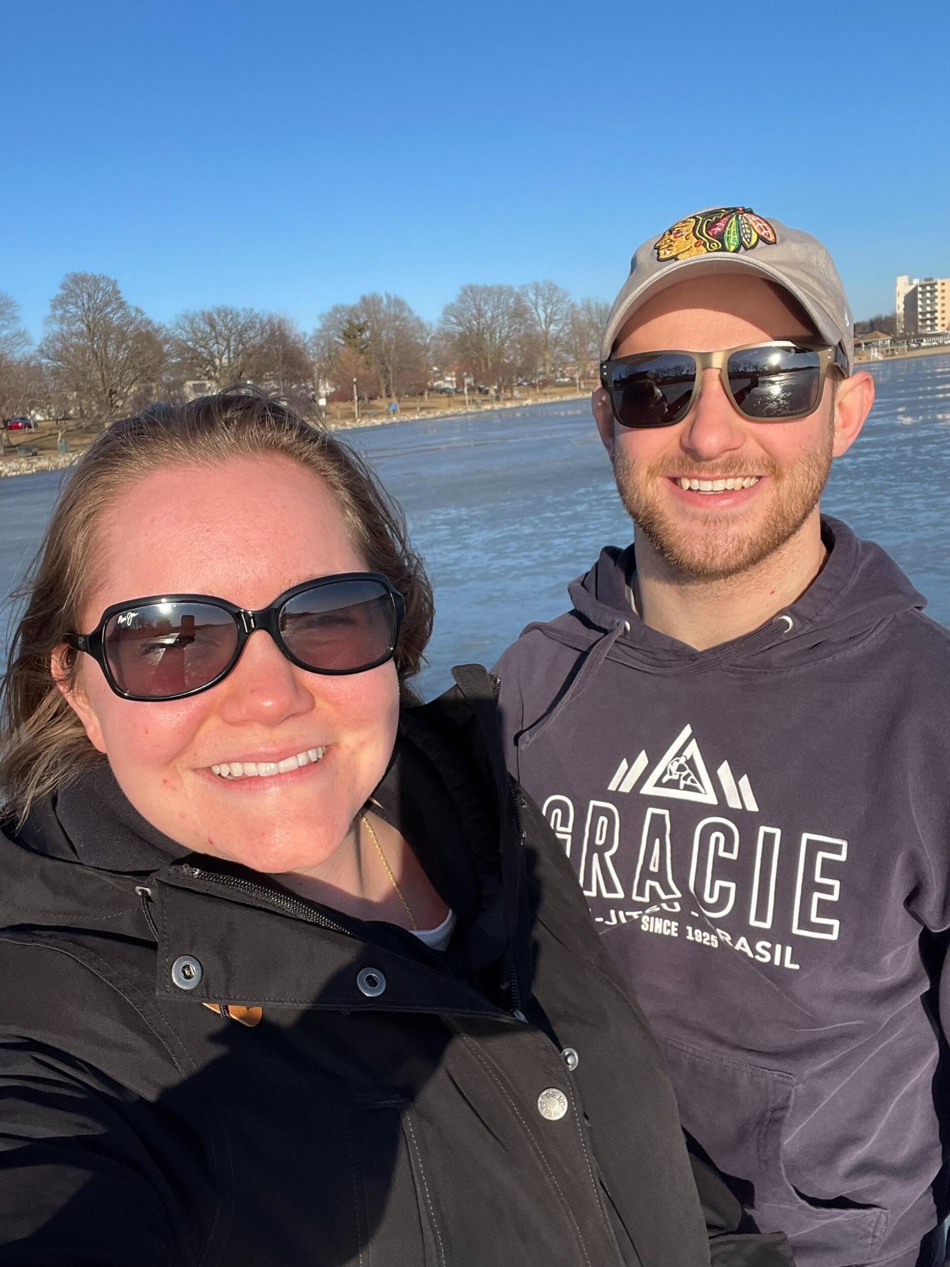 Walking on a frozen lake