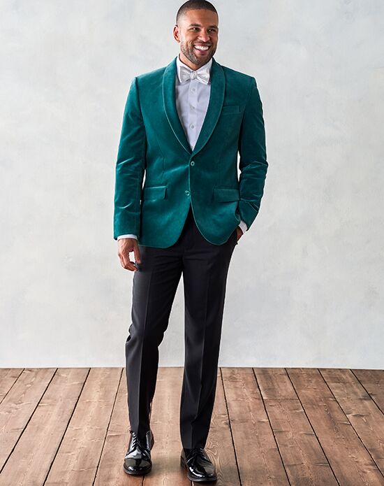 The Black Tux Green Velvet Jacket Tuxedo Green Tuxedo - 1