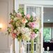Tall Garden Rose and Hydrangea Centerpieces