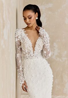 Justin Alexander Signature Ginsberg Fit-and-Flare Wedding Dress