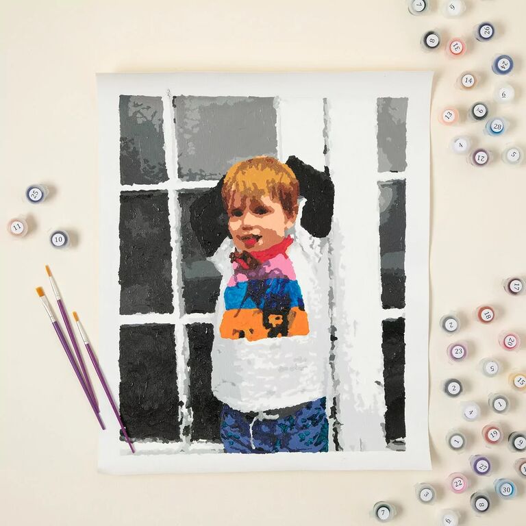 Custom paint-by-numbers kit by Uncommon Goods, best gift for Mother's Day 2023. 