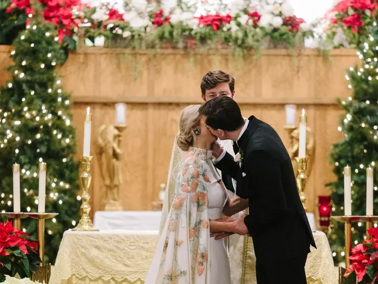 Christmas Church Wedding Ceremony Decoration Ideas