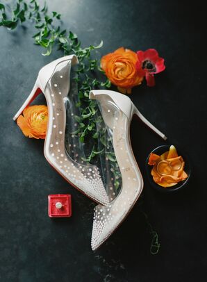 Clear Christian Louboutin Wedding Shoes