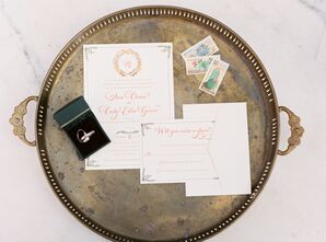 White Floral Wedding Invitations