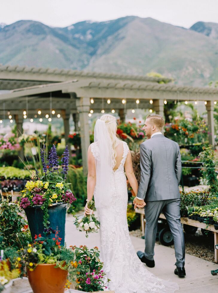 Low V-Back Wedding Dress