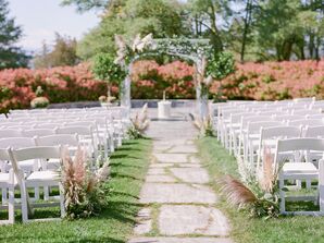 Ceremony Setup at Basin Harbor Club in Vergennes, Vermont