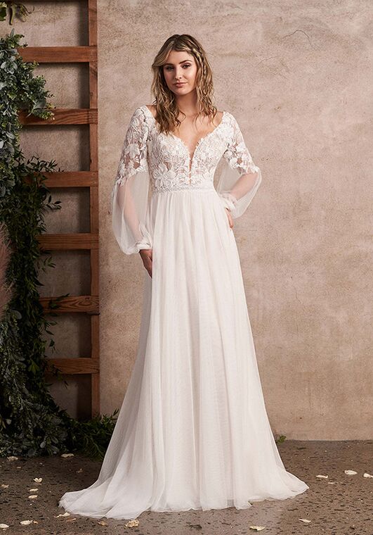 Lillian West 66213 A-Line Wedding Dress - 6