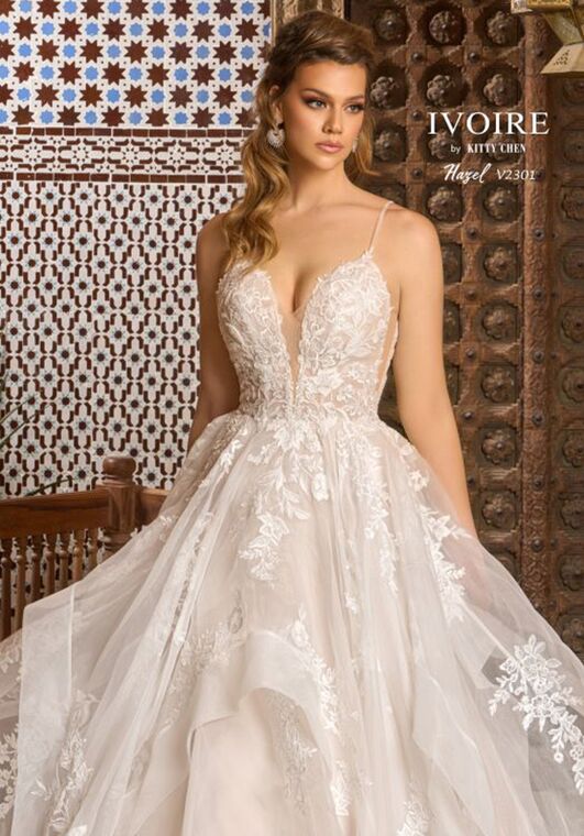 IVOIRE by KITTY CHEN HAZEL, V2301 A-Line Wedding Dress - 4