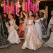 Bride in Pink Lehenga With Bridal Party Performing Dance, Indian/African Wedding