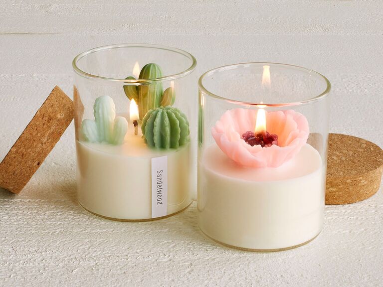 Cute terrarium-themed mother-in-law candle gift