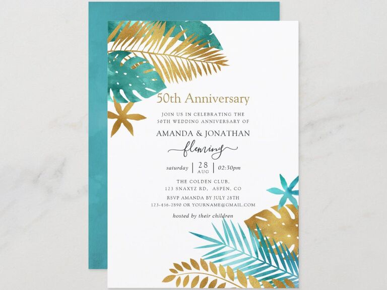 The Best 50th Anniversary Invitations for Your Party