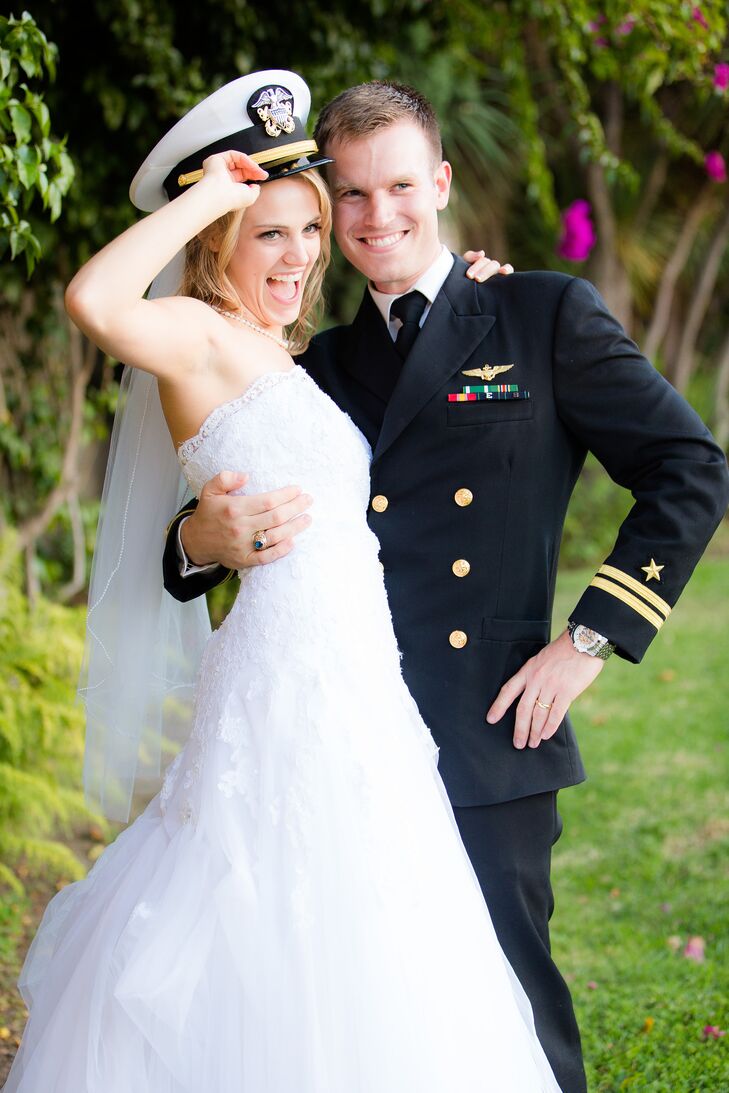 Charles with Micaela Wearing Military Hat