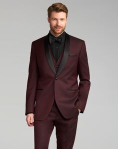 Friar Tux Burgundy Camden Tuxedo Red Tuxedo