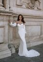 Abella Nava Sheath Wedding Dress - thumbnail - 6