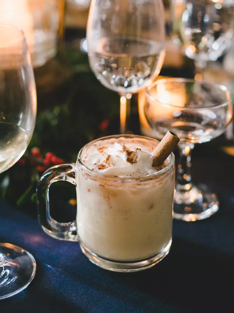 Grown up hot cocoa signature wedding drink idea