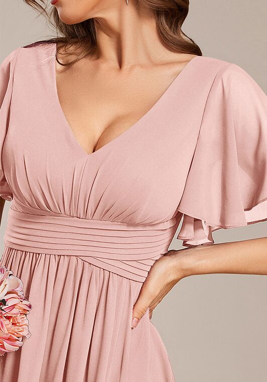 Ever-Pretty ES02360 V-Neck and Plunge Bridesmaid Dress - 3
