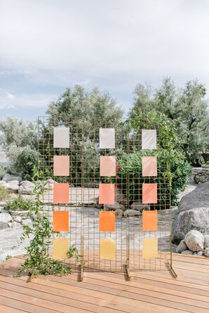 Modern, Colorful Seating Chart