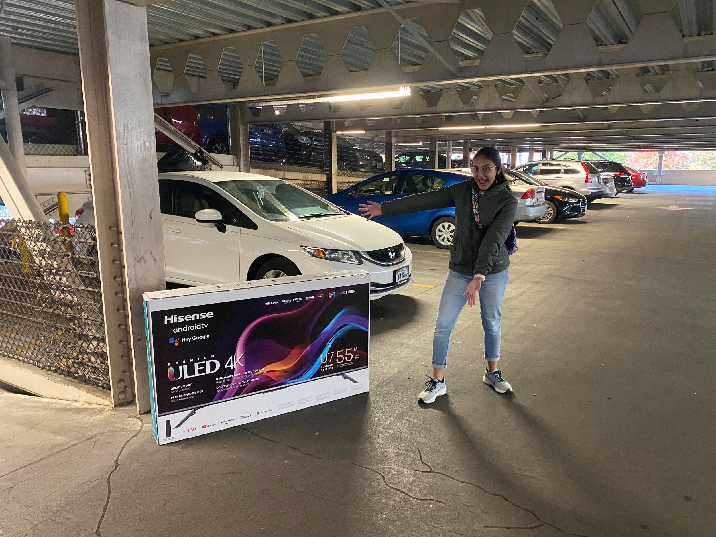 We bought a TV together