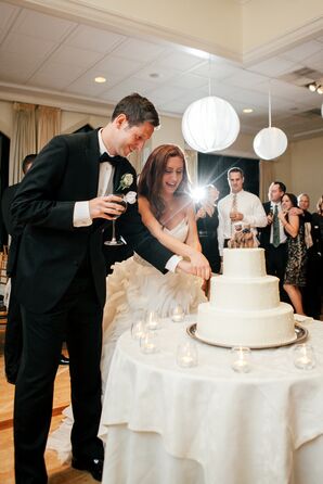 Cake Cutting at Luxurious, Traditional Reception