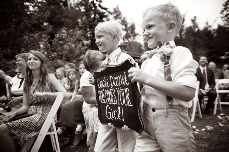 Here Comes Your Girl Processional Sign