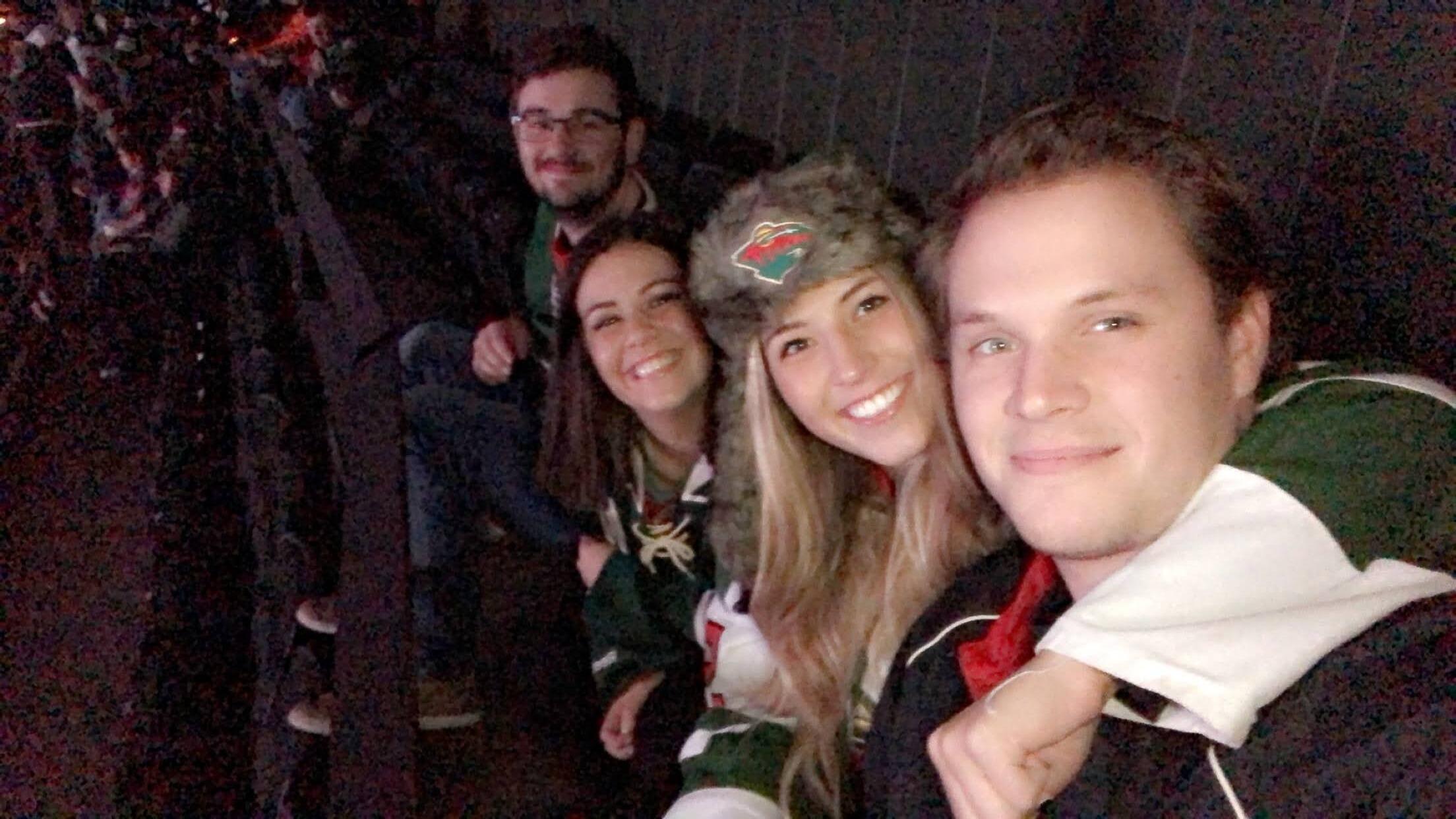 A lot of Wild games and Gopher football tailgates! 
(Yes we were just friends here)