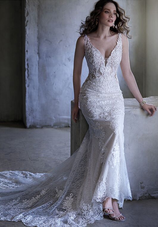 Maggie Sottero DELILAH Sheath Wedding Dress - 4