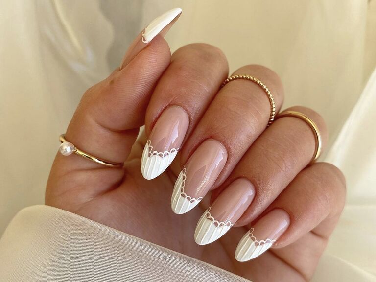 wedding nail ideas french manicure