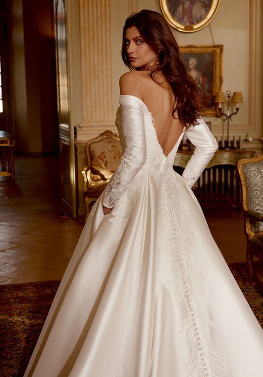 Justin Alexander Josephine A-Line Wedding Dress - 4