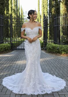 Essense of Australia D3960 Fit-and-Flare Wedding Dress