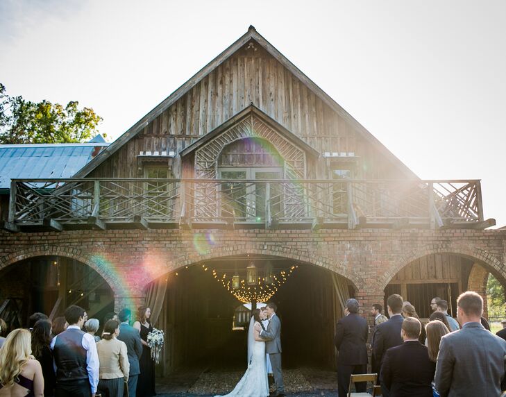Ceremony Outside of a Barn in Georgia