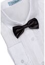 Little Tuxedos "Prodigy" Kids Dark Charcoal Tuxedo (5-Piece Set) Flower Girl Dress and Ring Bearer Outfit - thumbnail - 7
