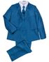 Little Tuxedos "Mason" Kids Cobalt Suit (5-Piece Set) Flower Girl Dress and Ring Bearer Outfit - thumbnail - 1