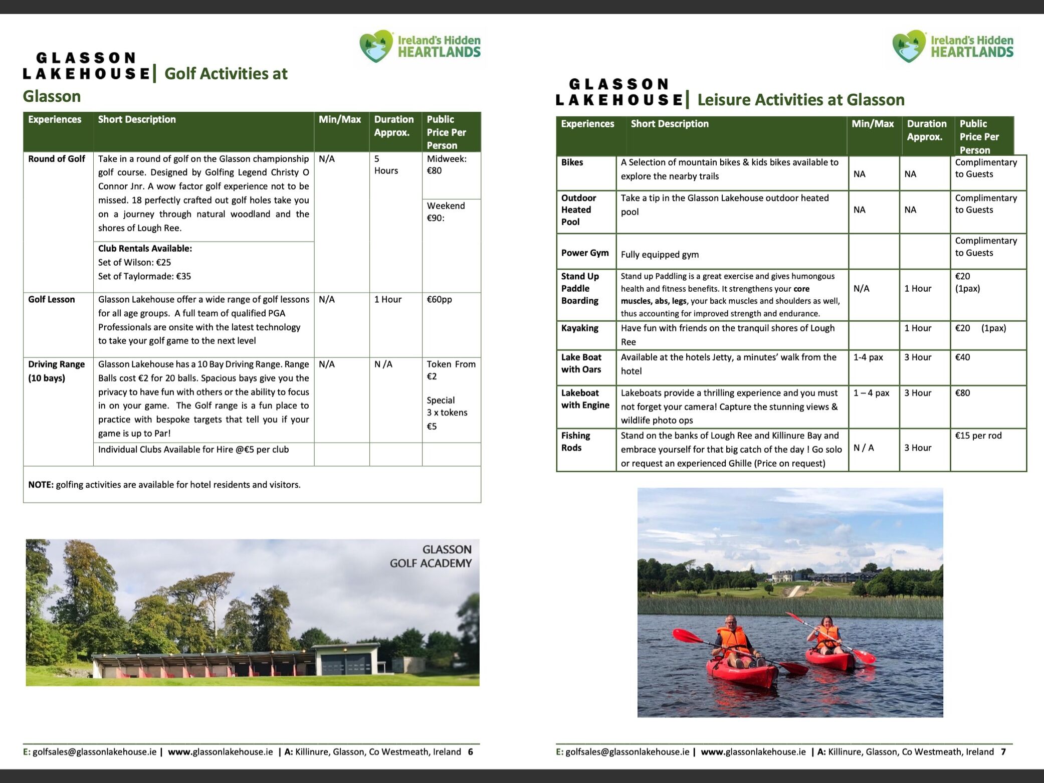 Picture of Activities at Glasson