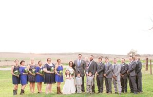 Blue and Gray Wedding Party
