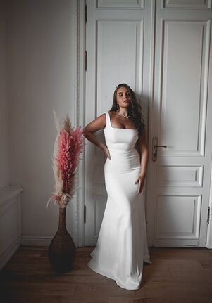 Olivia Bottega Crepe Wedding Dress Jessica Sheath Wedding Dress