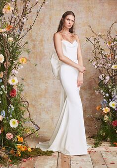 THEIA MAGENTA Fit-and-Flare Wedding Dress